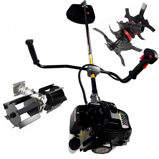 Set Motocoasa Yamamoto 520Pro, 6CP + Prasitoare + Cultivator -
